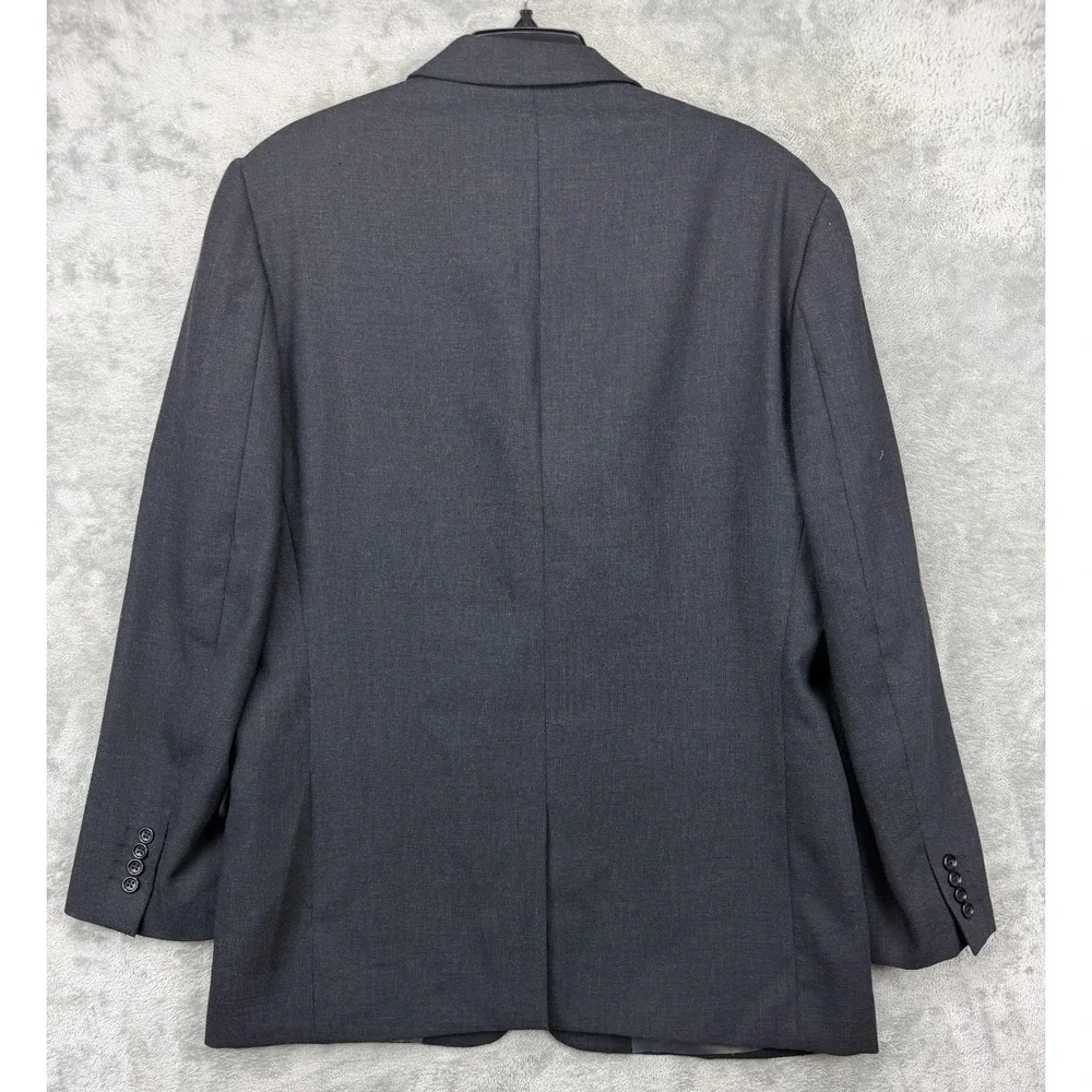 Banana Republic Men's Blazer Sport Coat 44R Charcoal Wool 3-Button Made in Italy